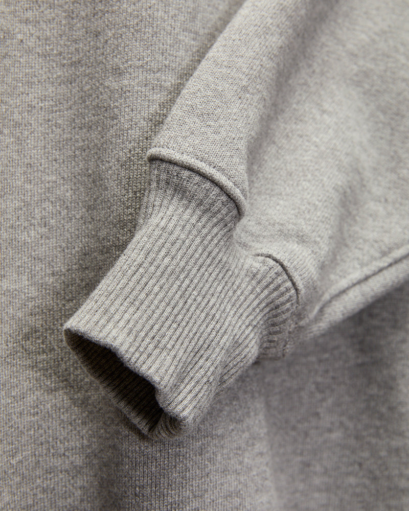 Authentic Fleece Crewneck Sweatshirt in Grey Melange