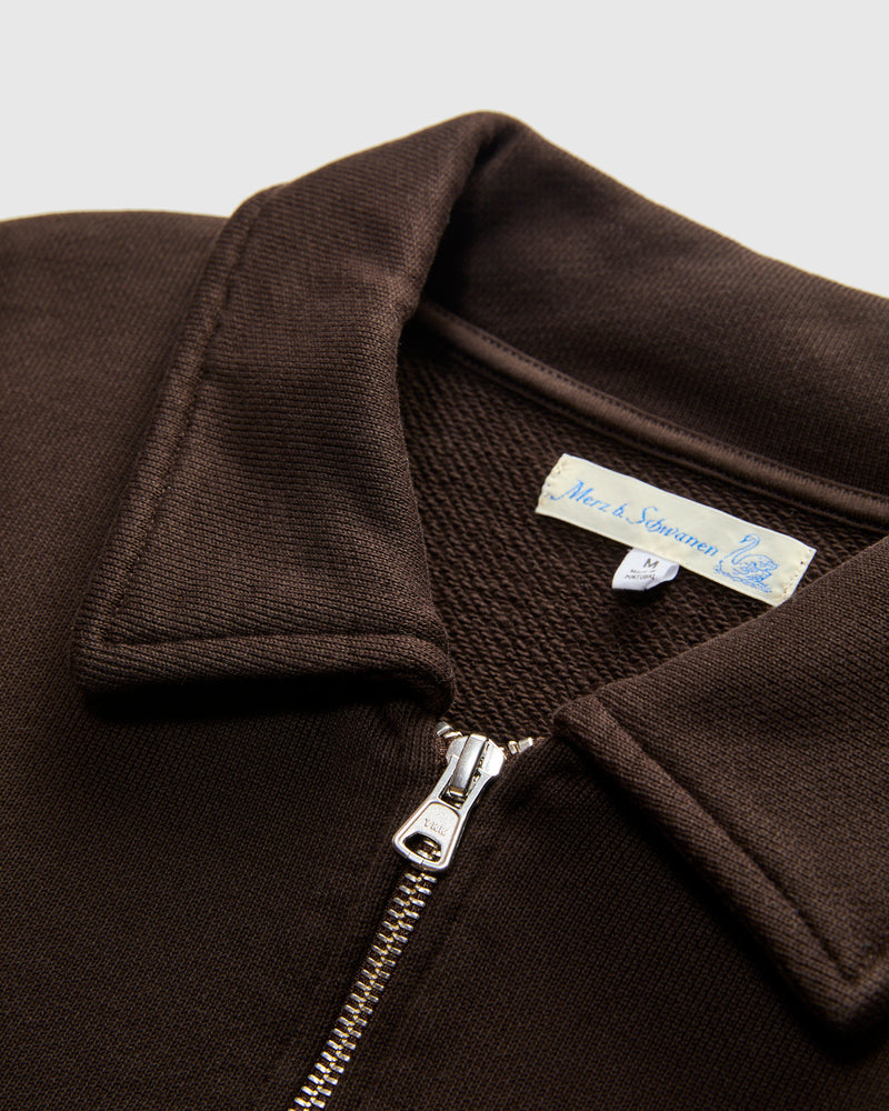 Authentic Fleece Half-Zip Sweatshirt in Espresso