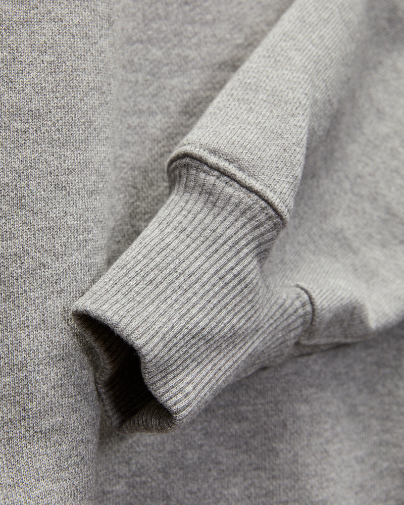 Authentic Fleece Half-Zip Sweatshirt in Grey Melange