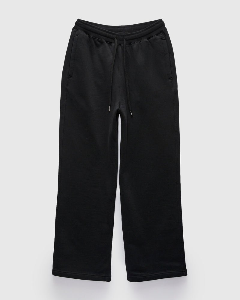 Authentic Fleece Straight Leg Sweatpants in Deep Black