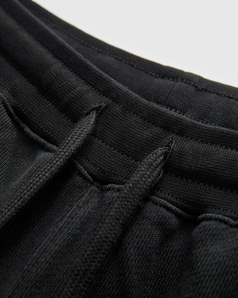 Authentic Fleece Straight Leg Sweatpants in Deep Black