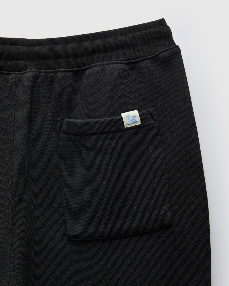 Authentic Fleece Straight Leg Sweatpants in Deep Black