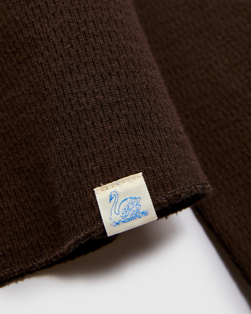 Diamond Thermal Long Sleeve Shirt in Espresso