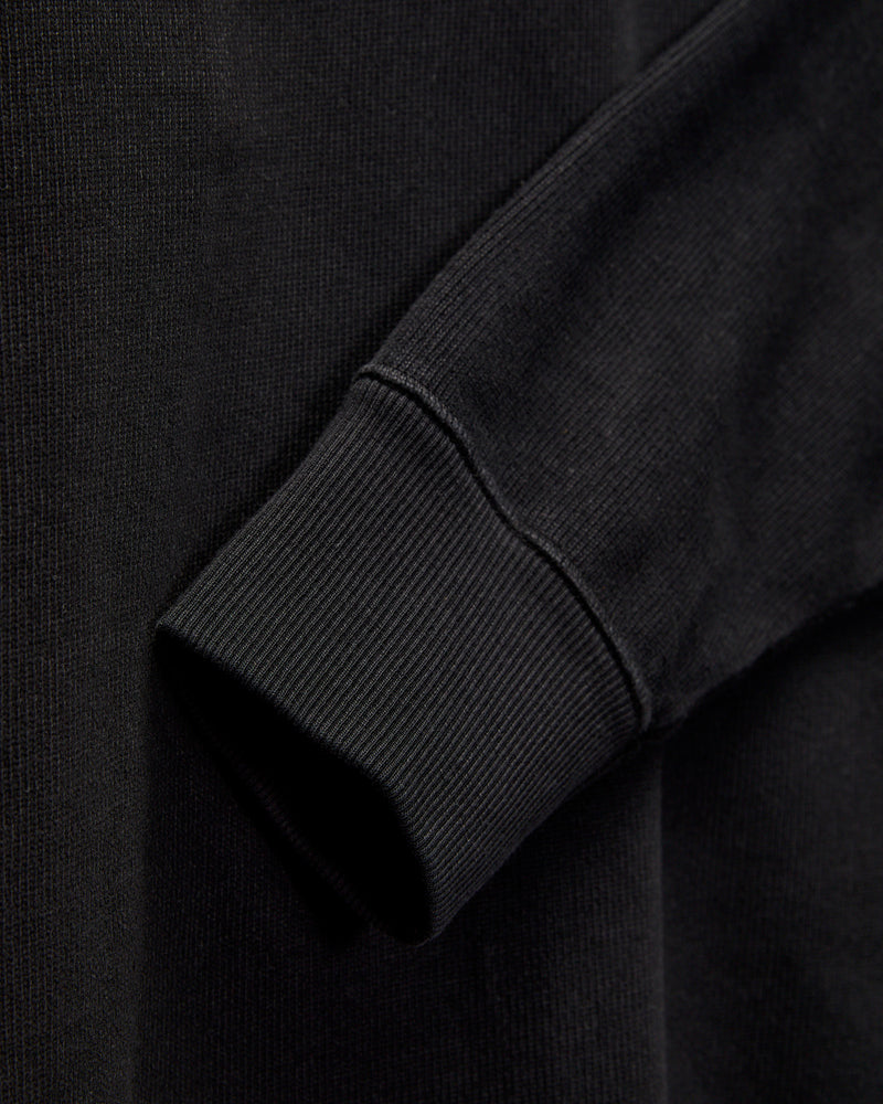 Interlock Jersey Rugby Shirt in Deep Black