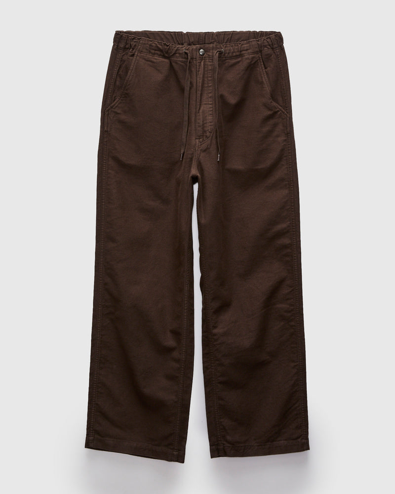 Wide Fit Brushed New Yorker Pants in Coffee Brown