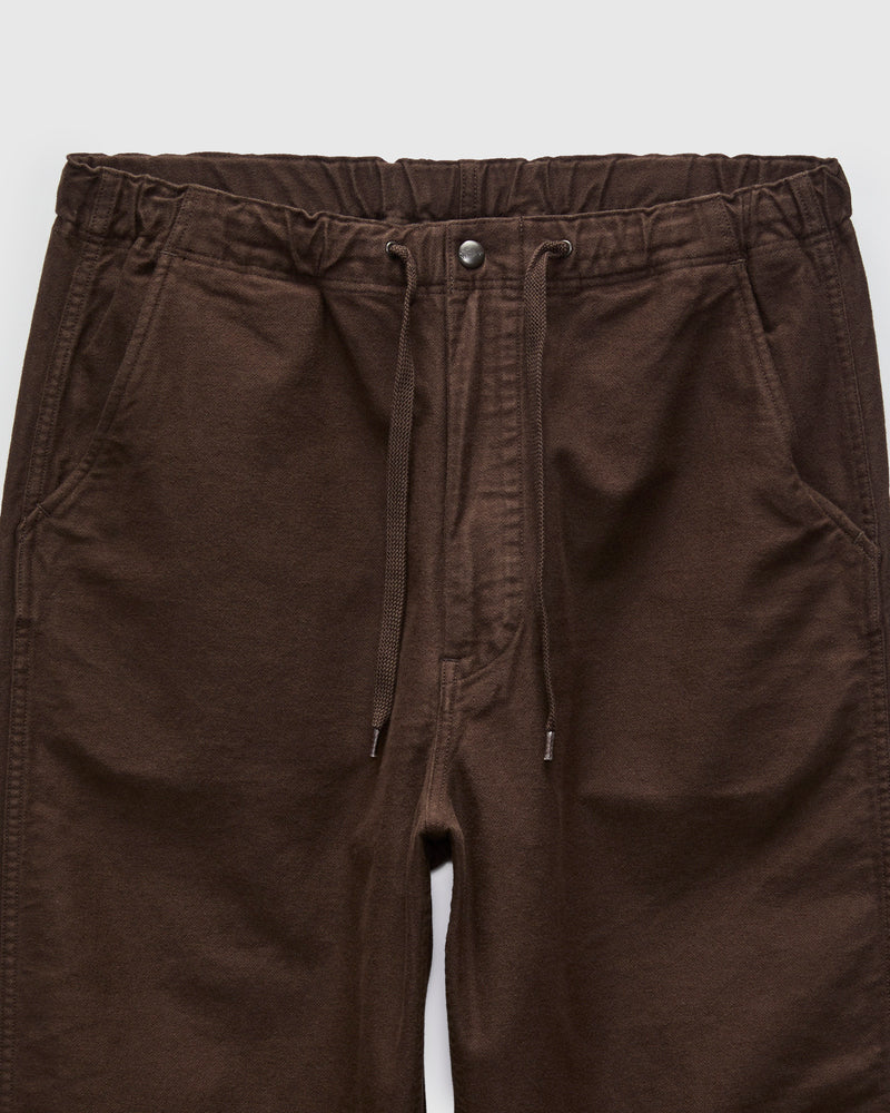 Wide Fit Brushed New Yorker Pants in Coffee Brown