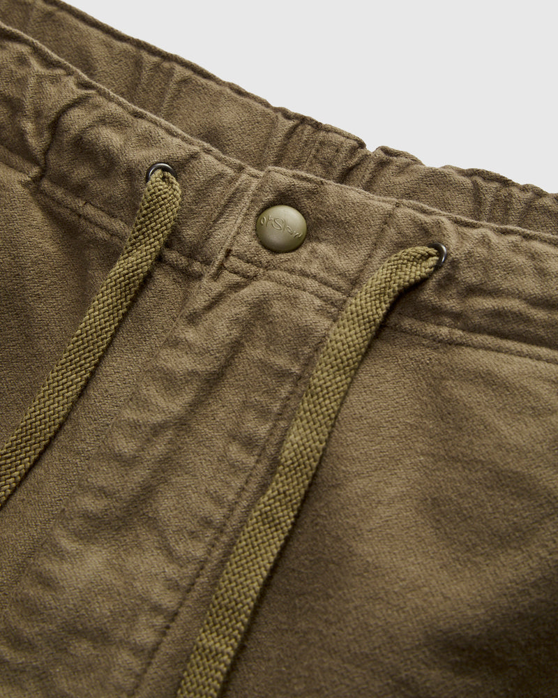 Wide Fit Brushed New Yorker Pants in Moss Grey