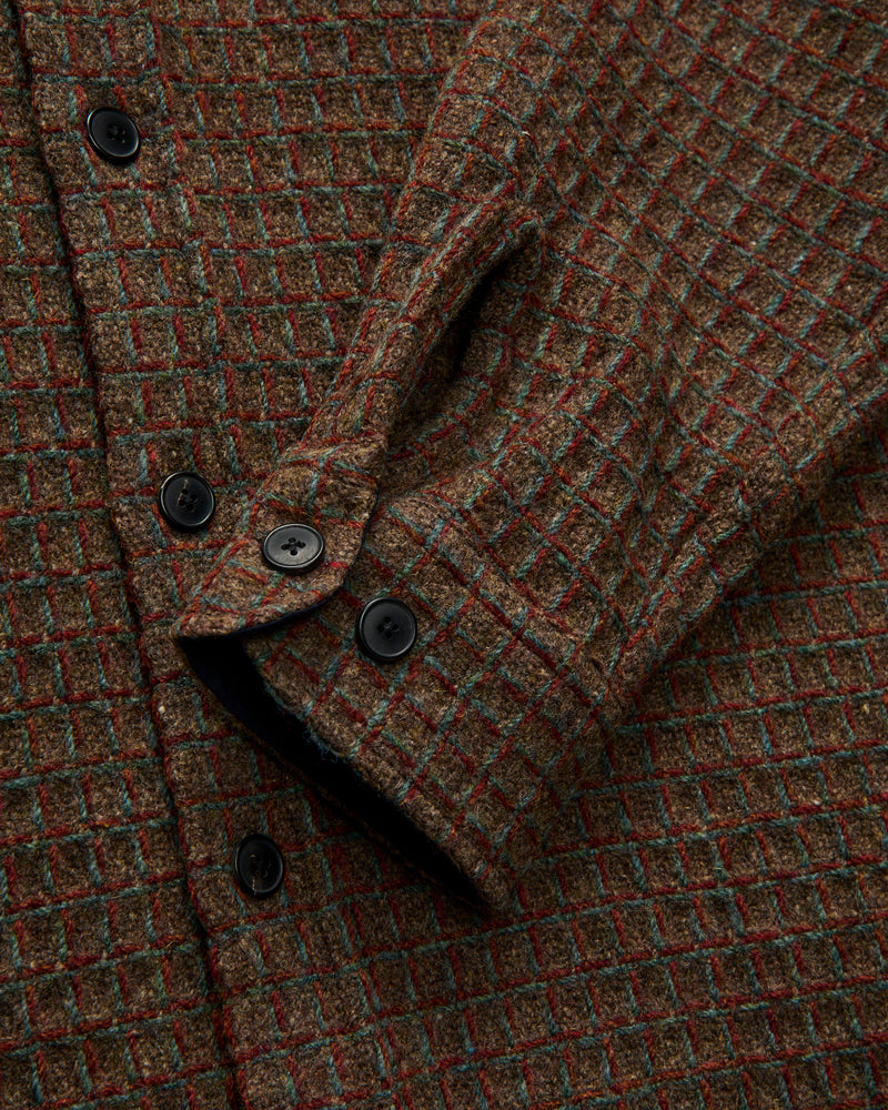 Waffle Overshirt in Brown