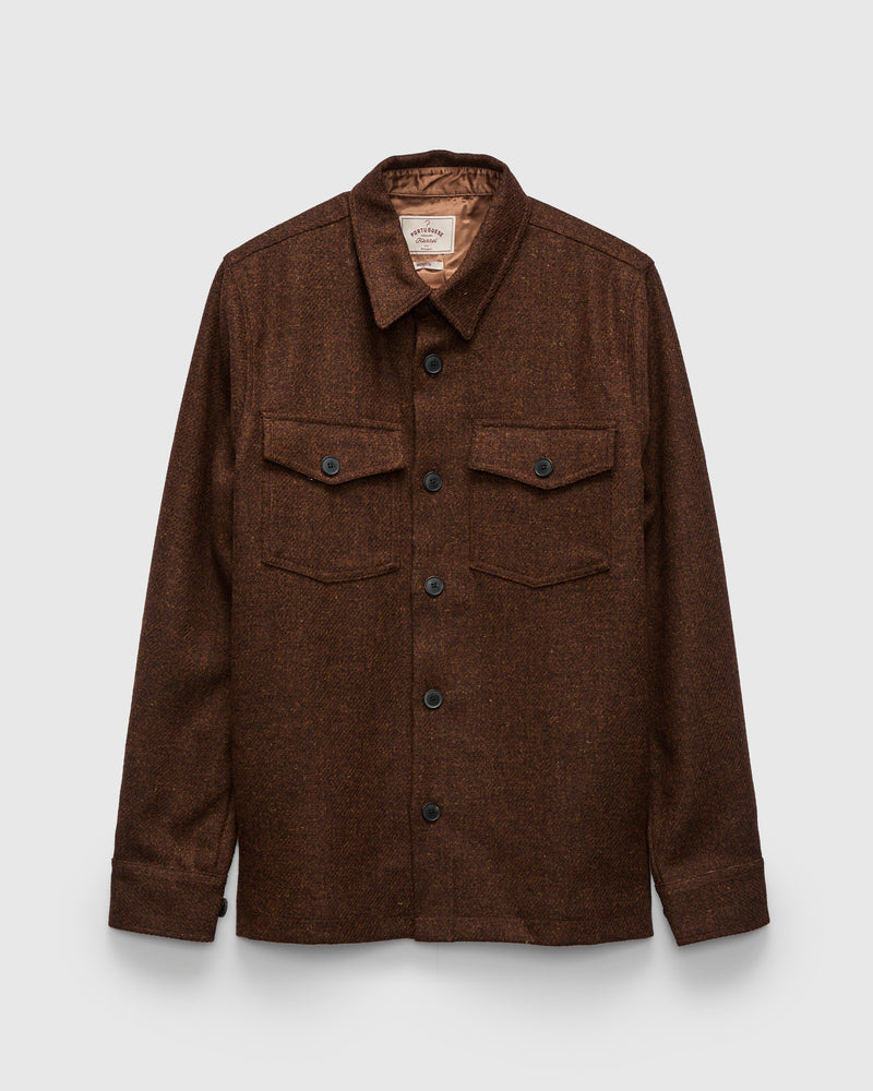 Wool Field Overshirt in Old Bronze