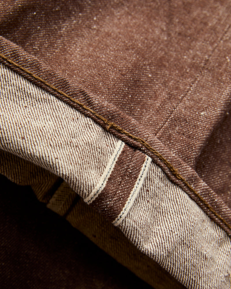 S310BRX "Kanoko" 15oz Brown Selvedge Denim - Super Wide Fit