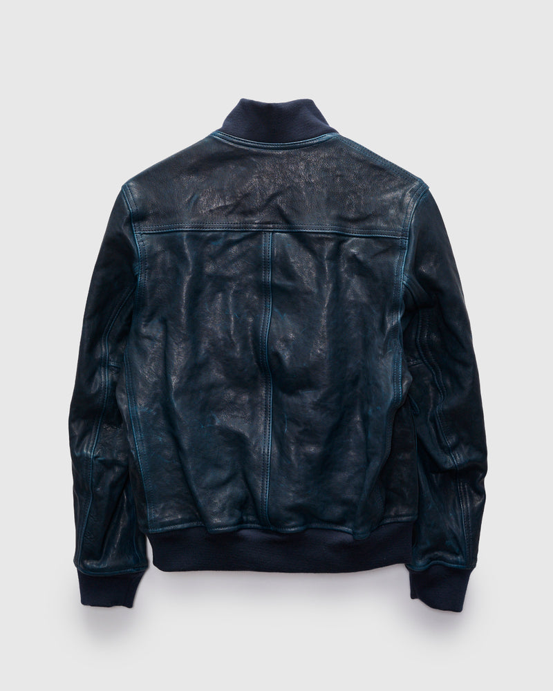 P2484 Lambskin A-1 Flight Jacket in Navy