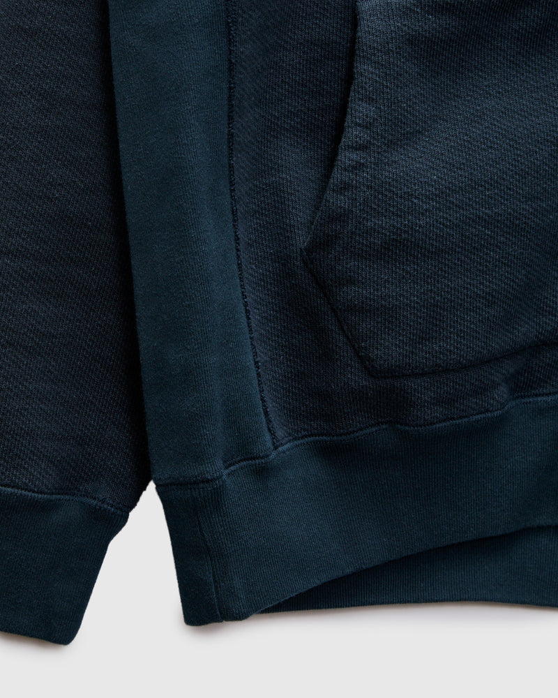 Double Heavyweight French Terry 25.8oz Zip Hoodie in Navy