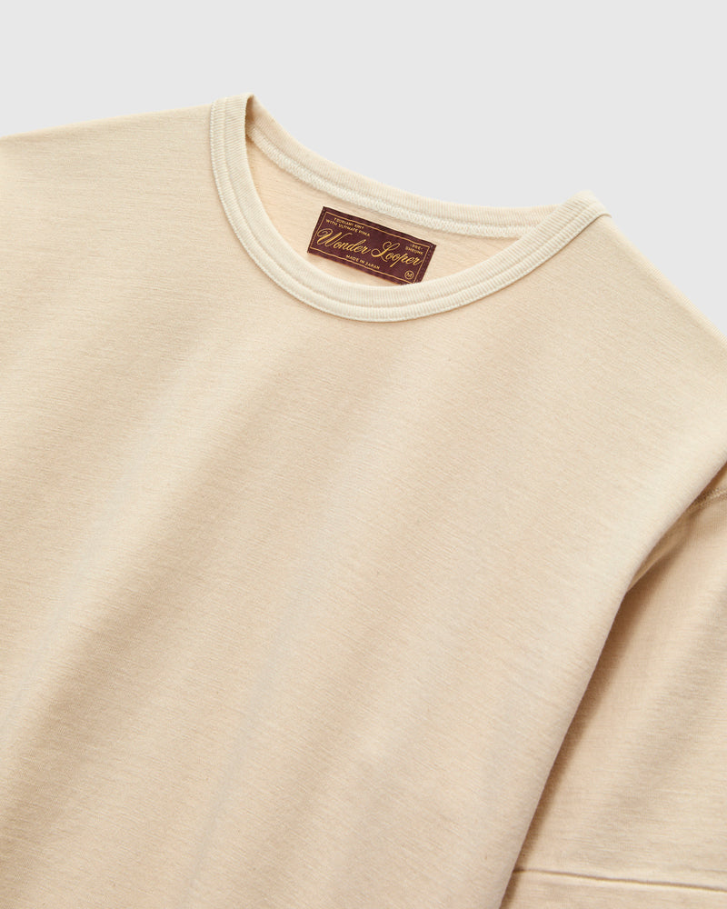 Ultimate Pima Tsuriami T-Shirt in Ecru