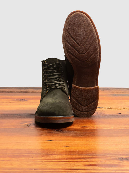 Service Boot 2030 Sawdust in Loden Green Janus Calf Suede