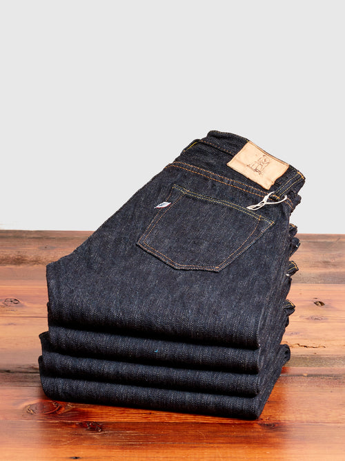 EX-003 "Extra Slub" 17.5oz Rinsed Selvedge Denim - Regular Straight Fit