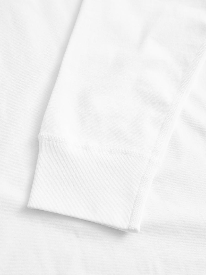 Midweight Jersey Long Sleeve T-Shirt in White