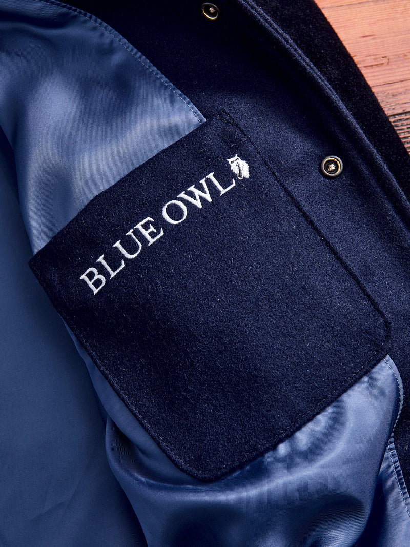 "15th Anniversary" Varsity Jacket in Indigo Roughout