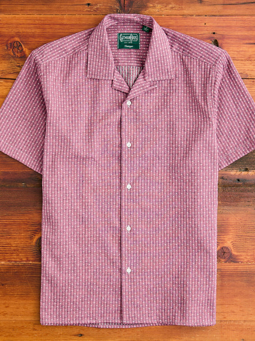Dobby Camp Shirt in Pink