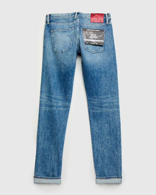 "Lou" 12.5oz Washed Natural Slub Selvedge Denim - Pen Slim