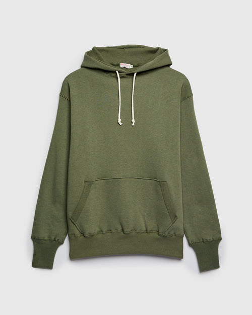 450 Loopwheel Hoodie in OD Green