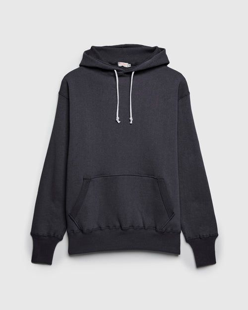 450 Loopwheel Hoodie in Ink Black