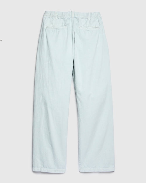 Cotton Twill Easy Pants in Washed Sax
