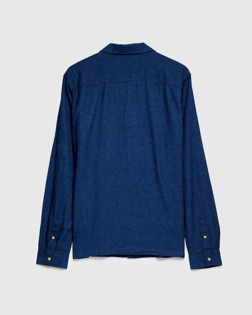 Linen Tain Shirt in Indigo