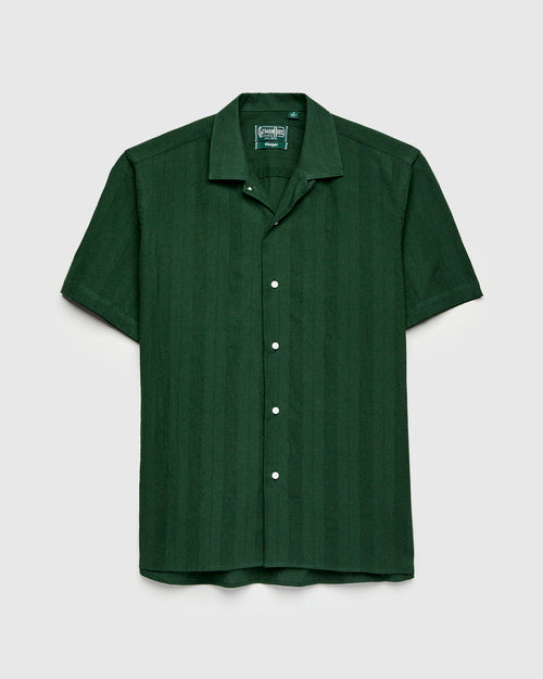 Striped Camp Shirt in Green
