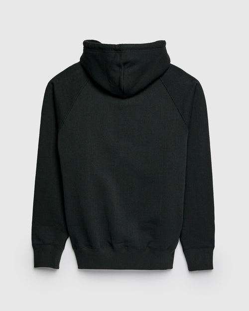 Super Looper Zip Hoodie in Sumi Black
