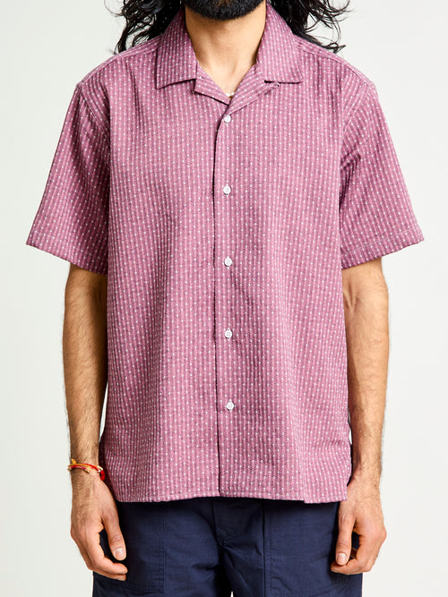 Dobby Camp Shirt in Pink