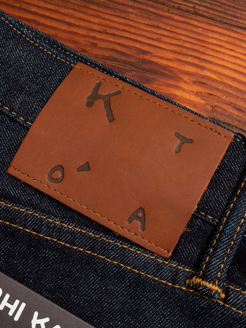 10.5oz Indigo Rinsed Stretch Selvedge Denim - Hammer Straight