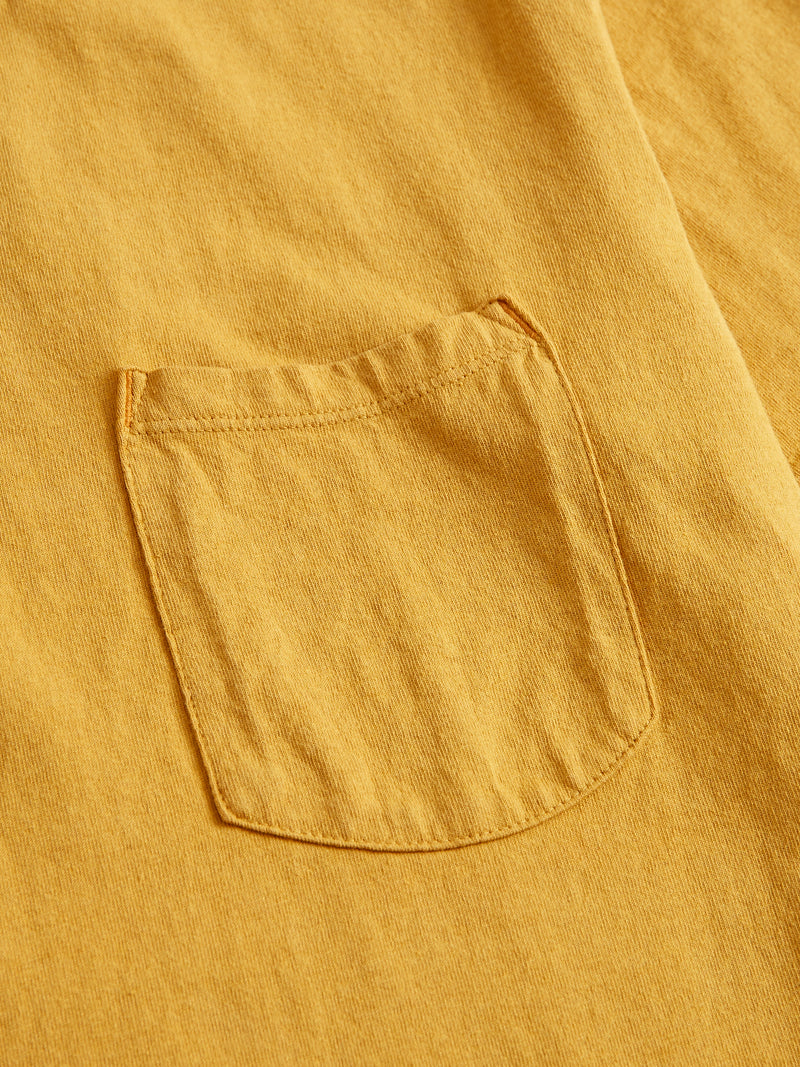 9oz Pocket T-Shirt in Mustard