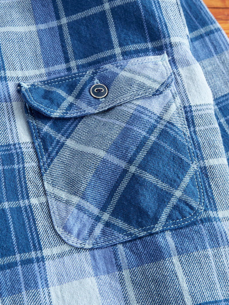 Jepson Work Shirt in Minaret Blue Plaid
