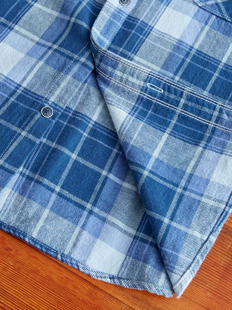 Jepson Work Shirt in Minaret Blue Plaid