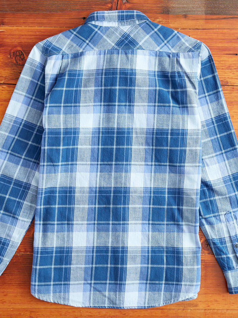 Jepson Work Shirt in Minaret Blue Plaid