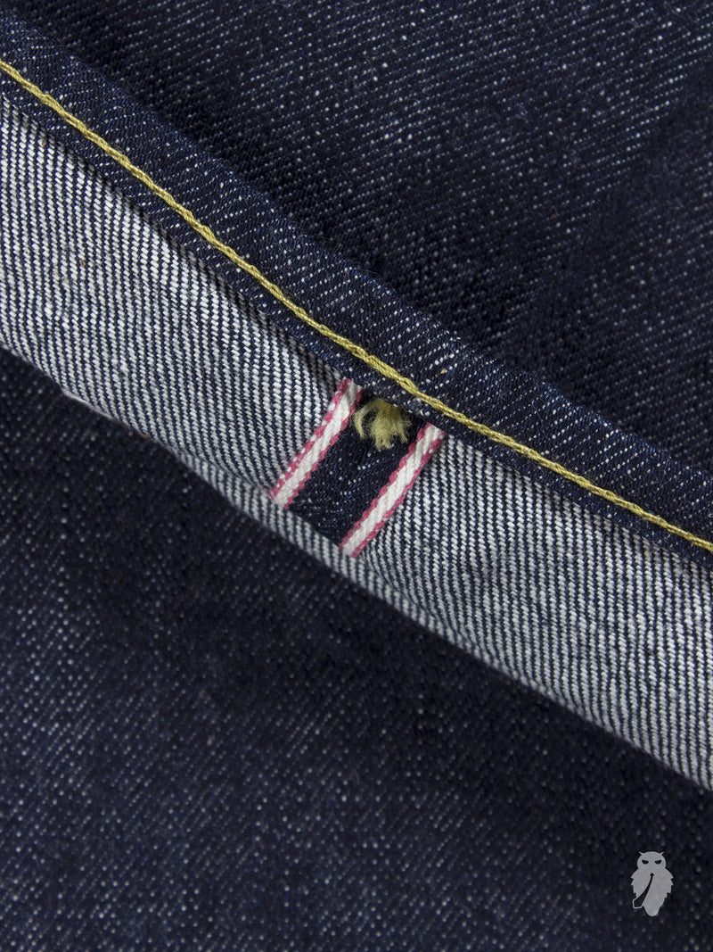 G007-MB "Copper Label" Old Blue 14.7oz Selvedge Denim - Tight Straight Fit