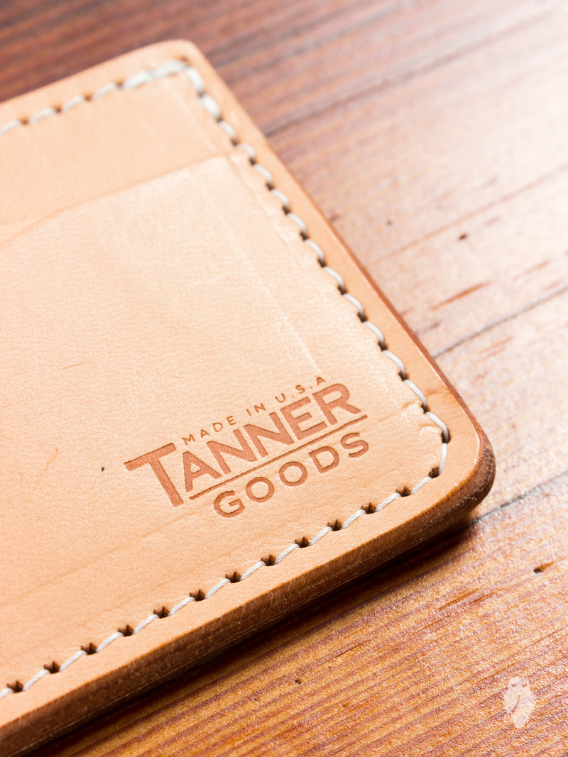 "Journeyman" Leather Card Wallet in Natural