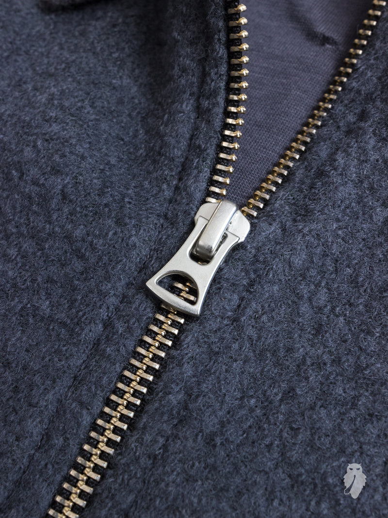Raw Edge Blouson in Graphite