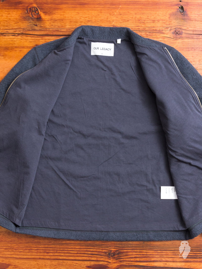 Raw Edge Blouson in Graphite