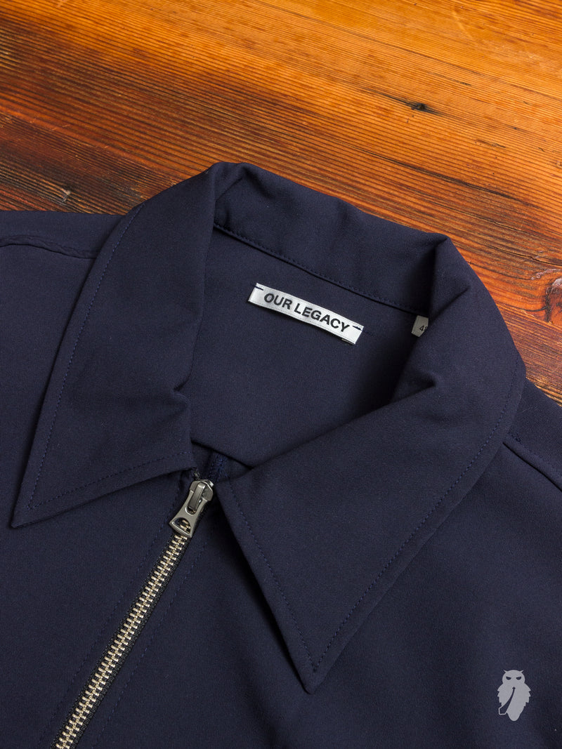 Tech Blouson in Navy Nylon