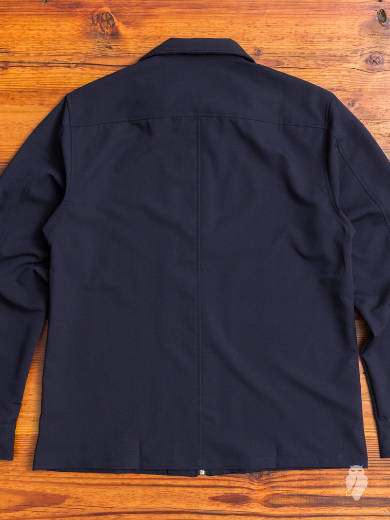Tech Blouson in Navy Nylon
