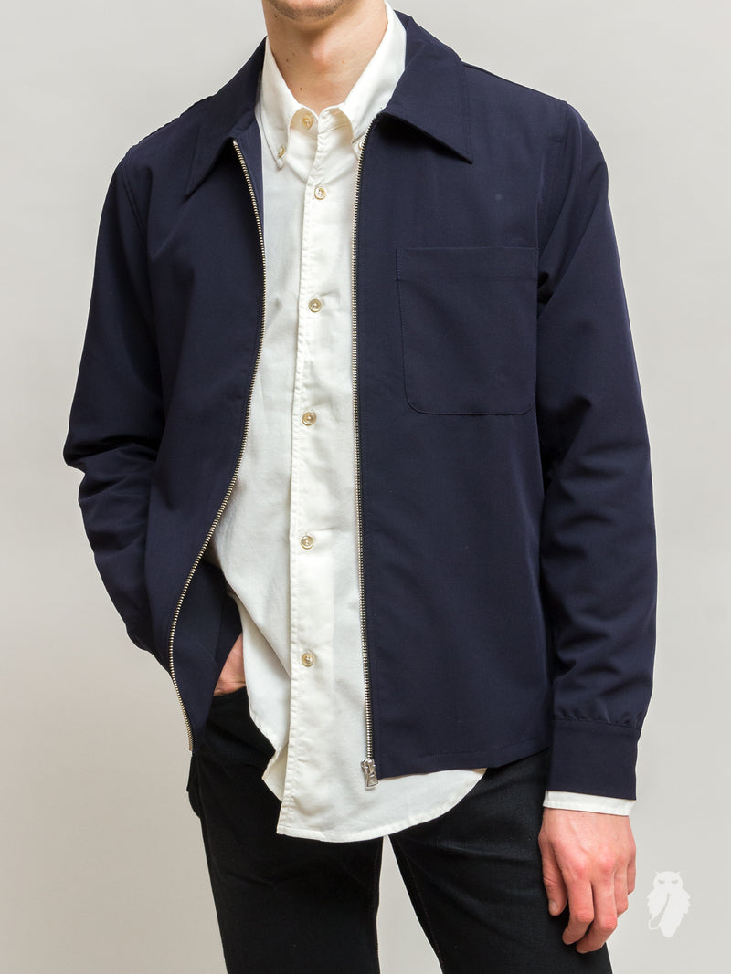 Tech Blouson in Navy Nylon