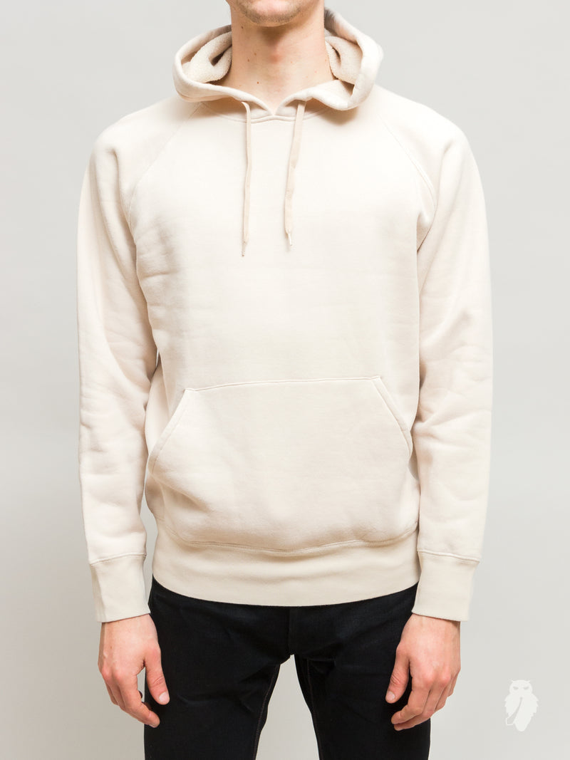Single Pullover Hoodie in Eggshell