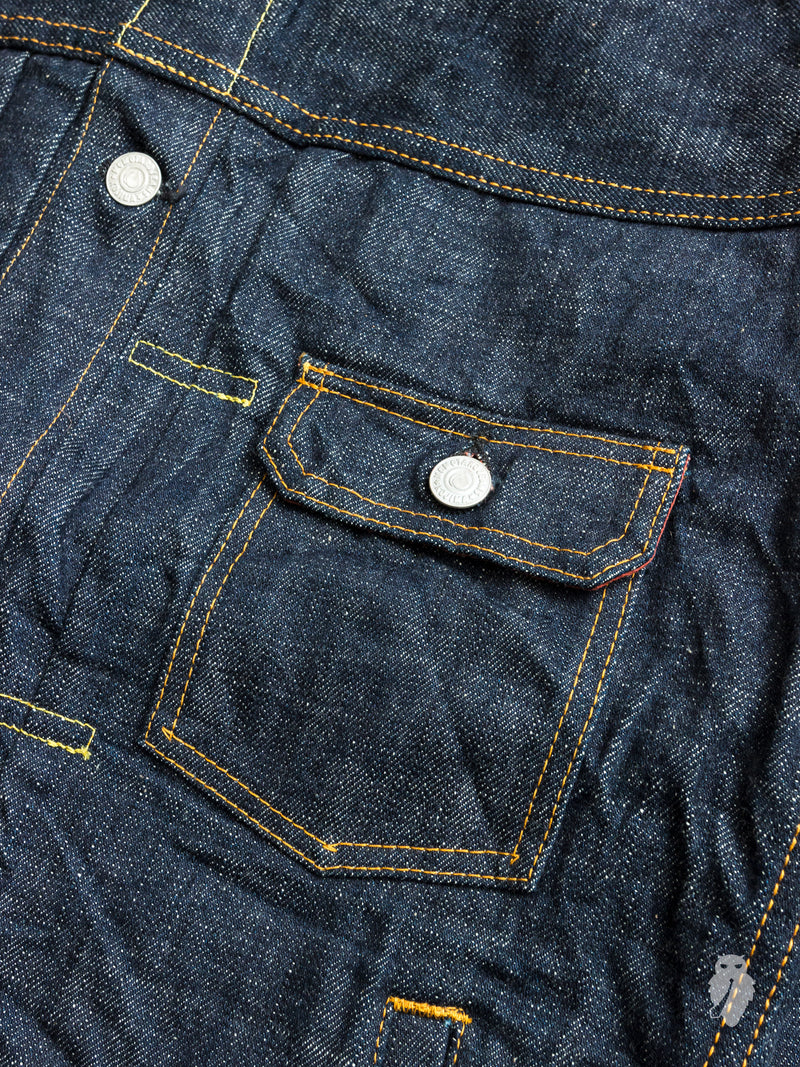 BOM012 "Momotaro x Blue Owl" 15.7oz Selvedge Denim Jacket