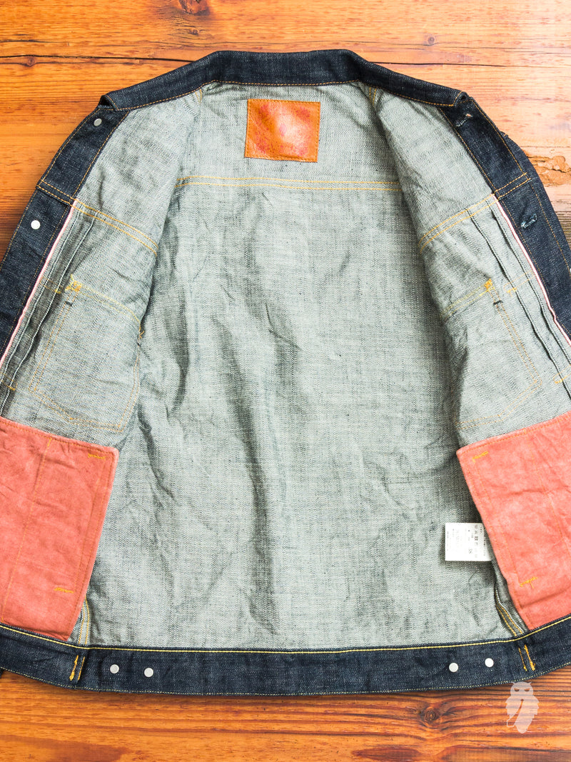 BOM012 "Momotaro x Blue Owl" 15.7oz Selvedge Denim Jacket