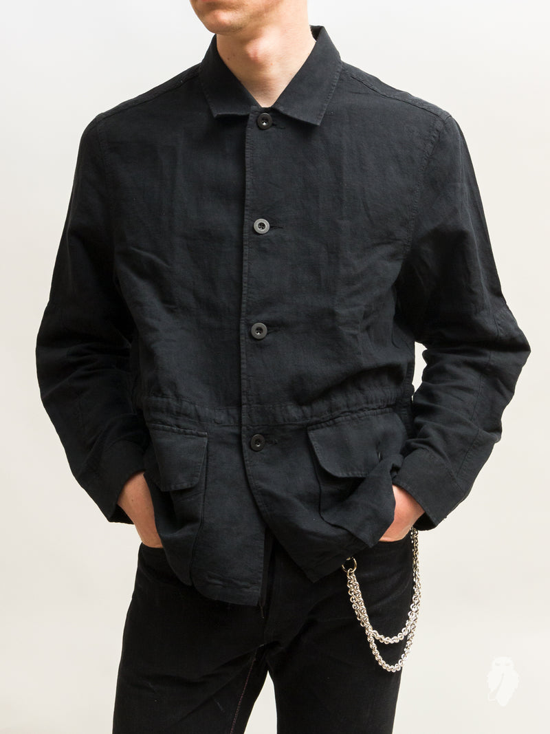 Puff Pocket Shirt in Black
