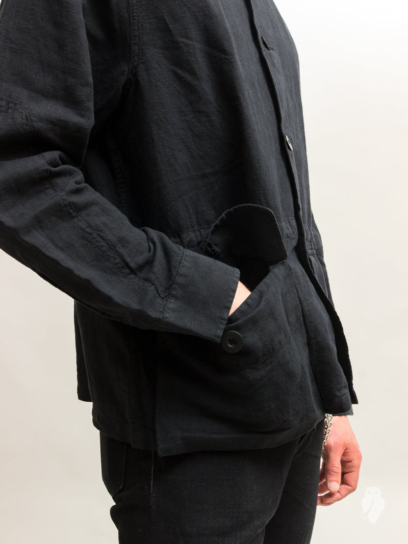 Puff Pocket Shirt in Black