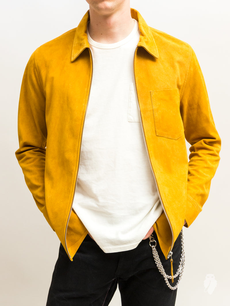 Suede Zip Shirt in Lion