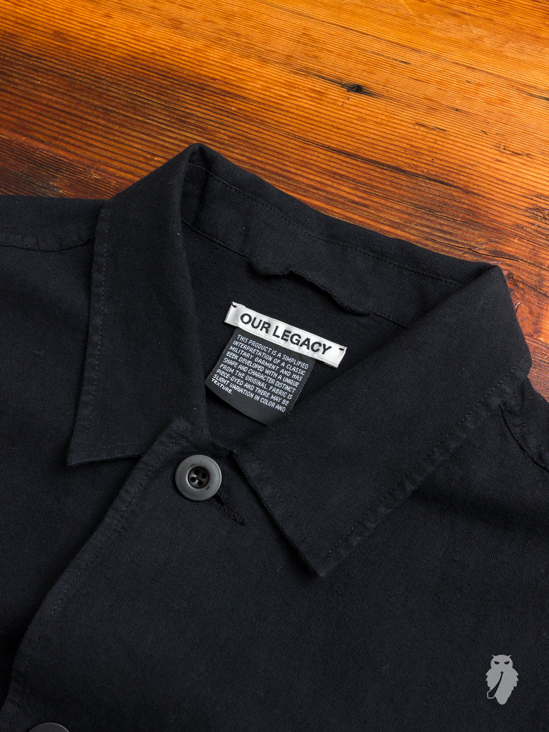 Puff Pocket Shirt in Black