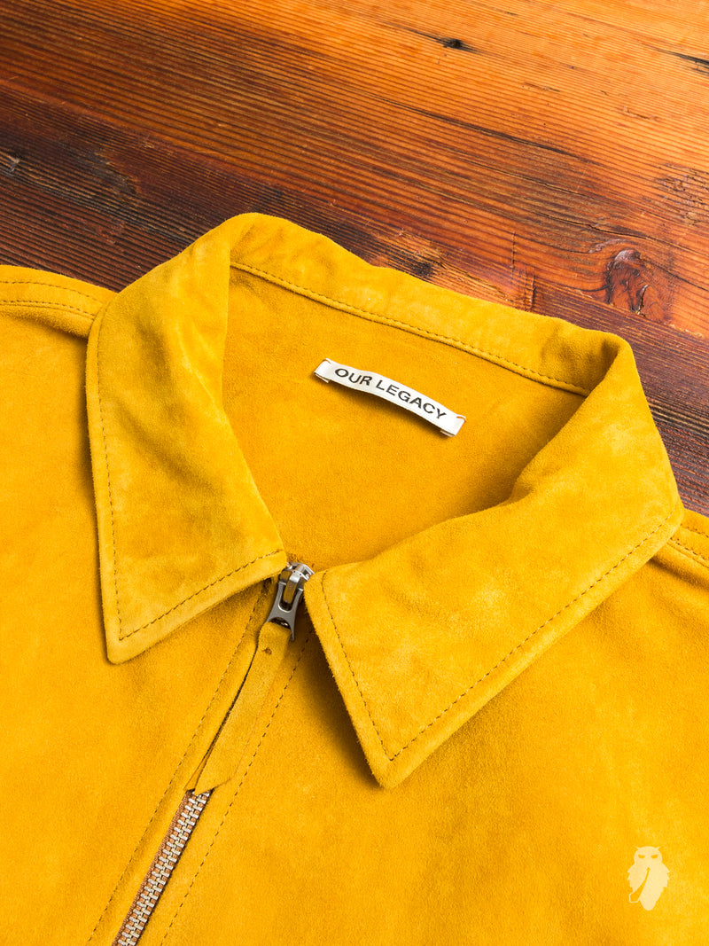 Suede Zip Shirt in Lion